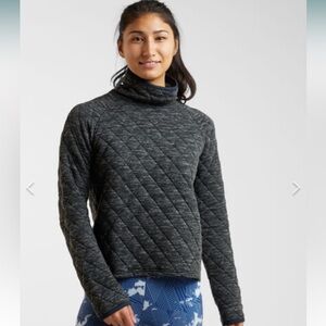 Oiselle Power Up Quilted Turtleneck Pullover